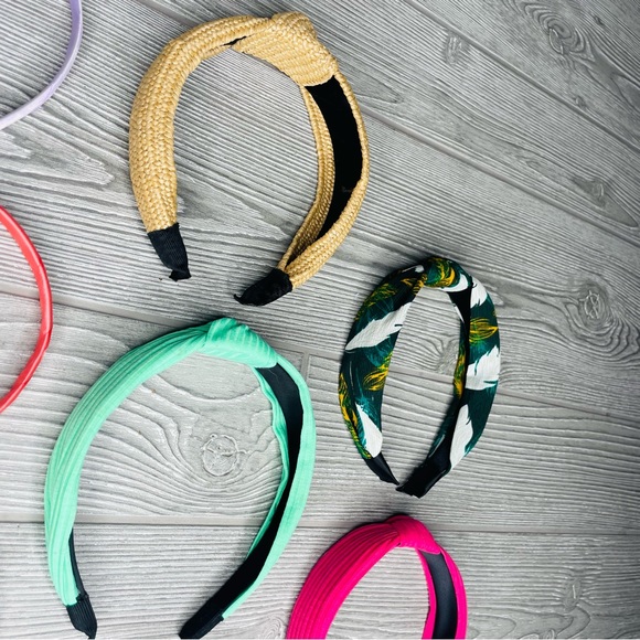 16 headband kids & adults hair accessories thin & knotted thin have glue residue - Picture 2 of 4